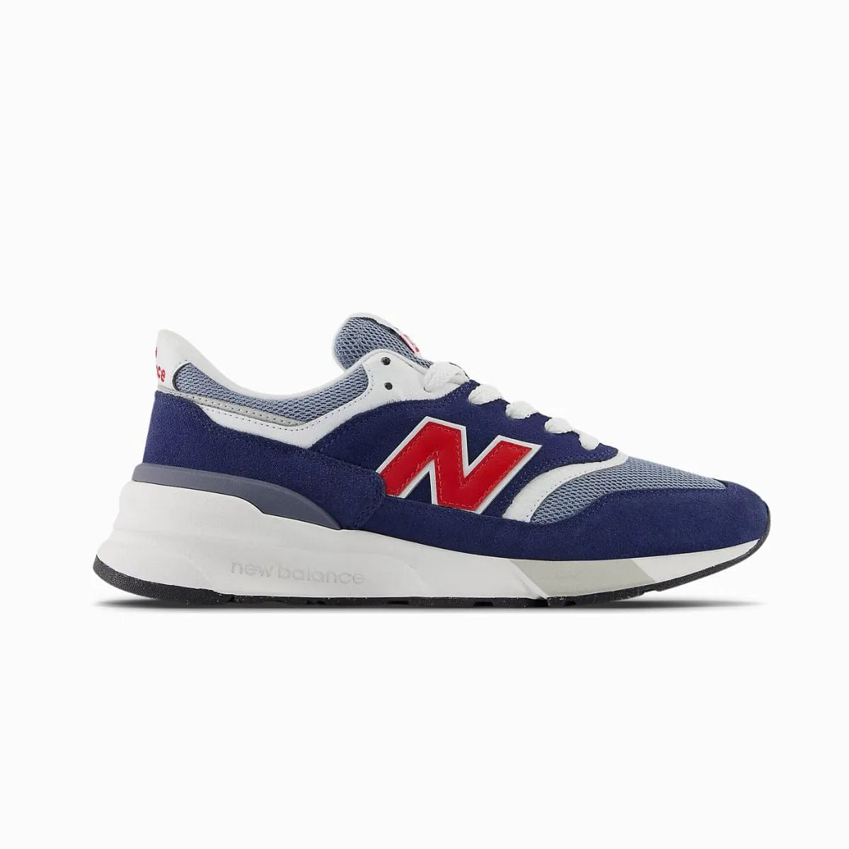 New Balance 997 shoes with replacement sneaker laces by Kicks Shoelaces