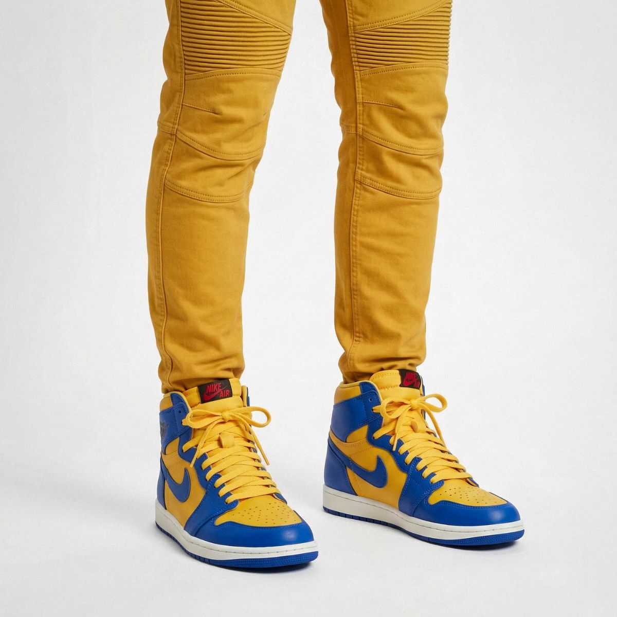 Replacement laces for Nike Air Jordan 1 Retro High OG Reverse Laney, flat shoelaces by Kicks Shoelaces