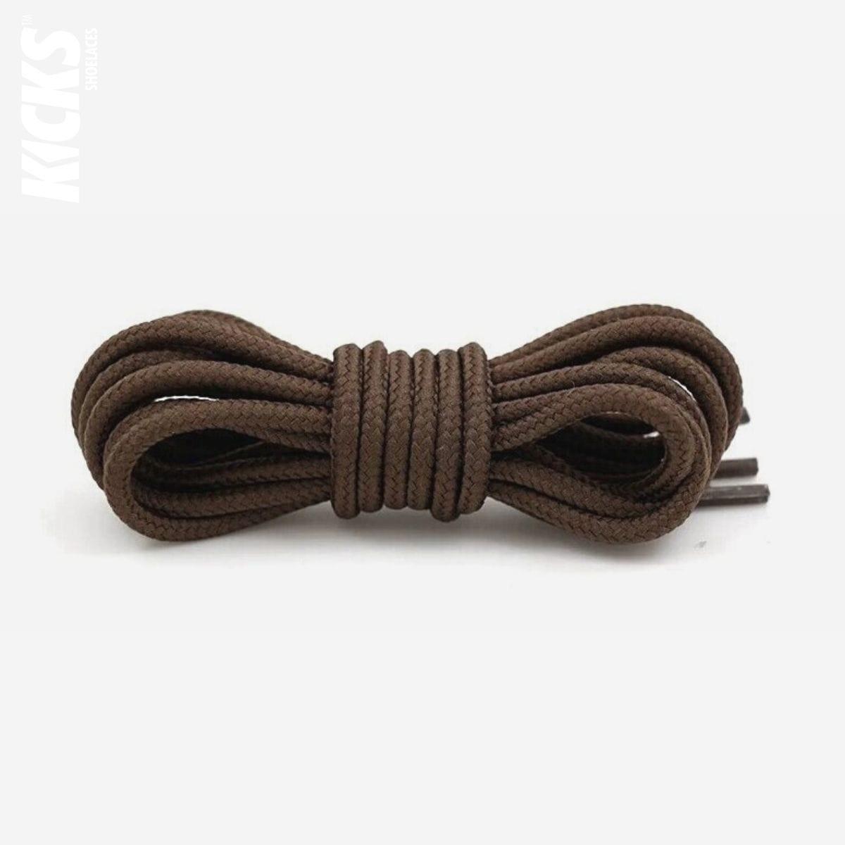 Brown replacement laces for Nike Air Max 720 sneakers, round shoelaces by Kicks Shoelaces