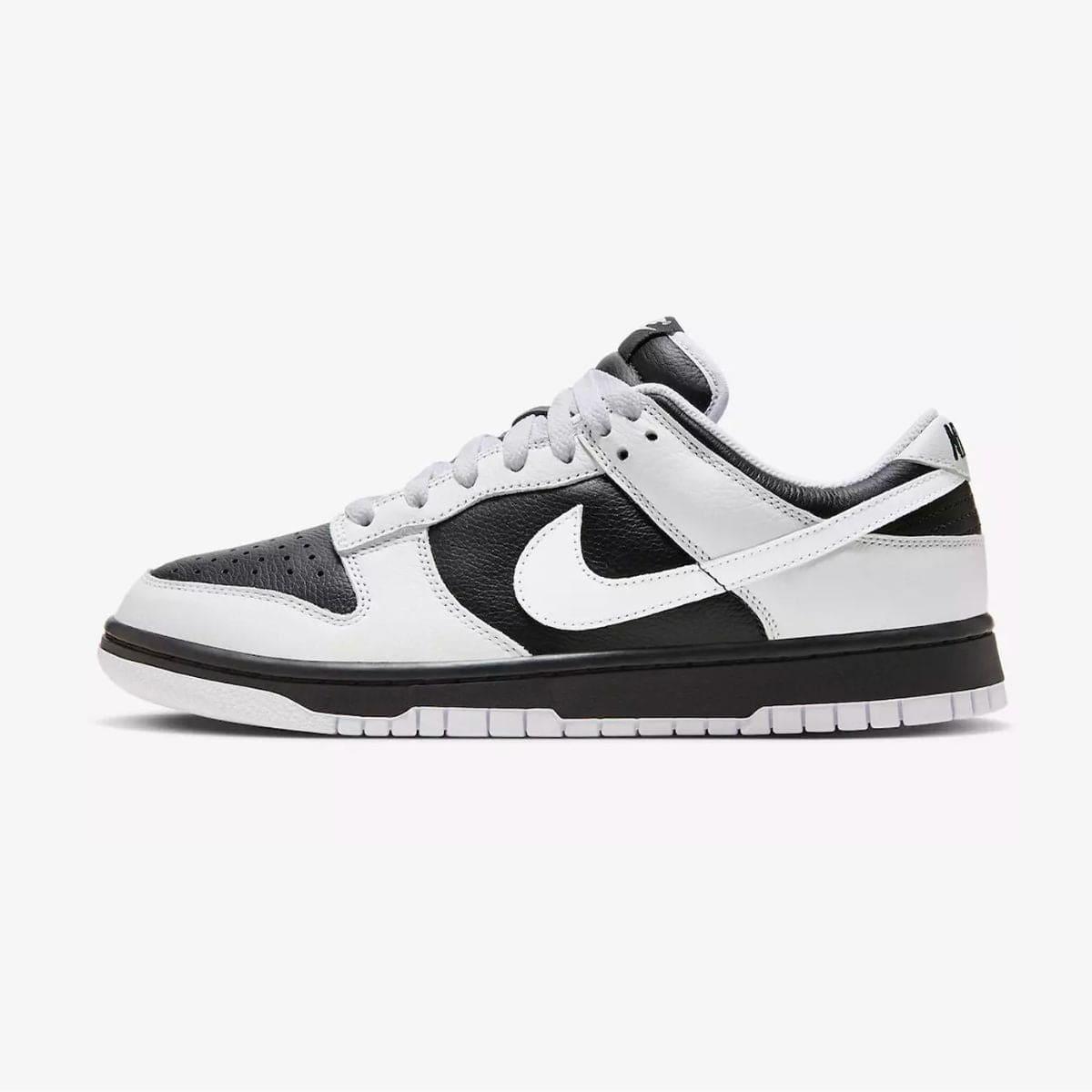 Nike Dunk with white replacement laces by Kicks Shoelaces