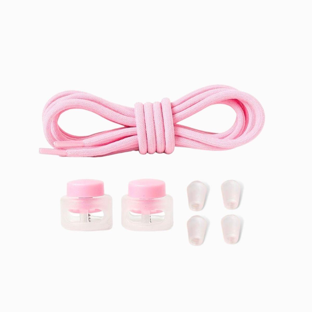 Pink-round-no-tie-shoe-laces