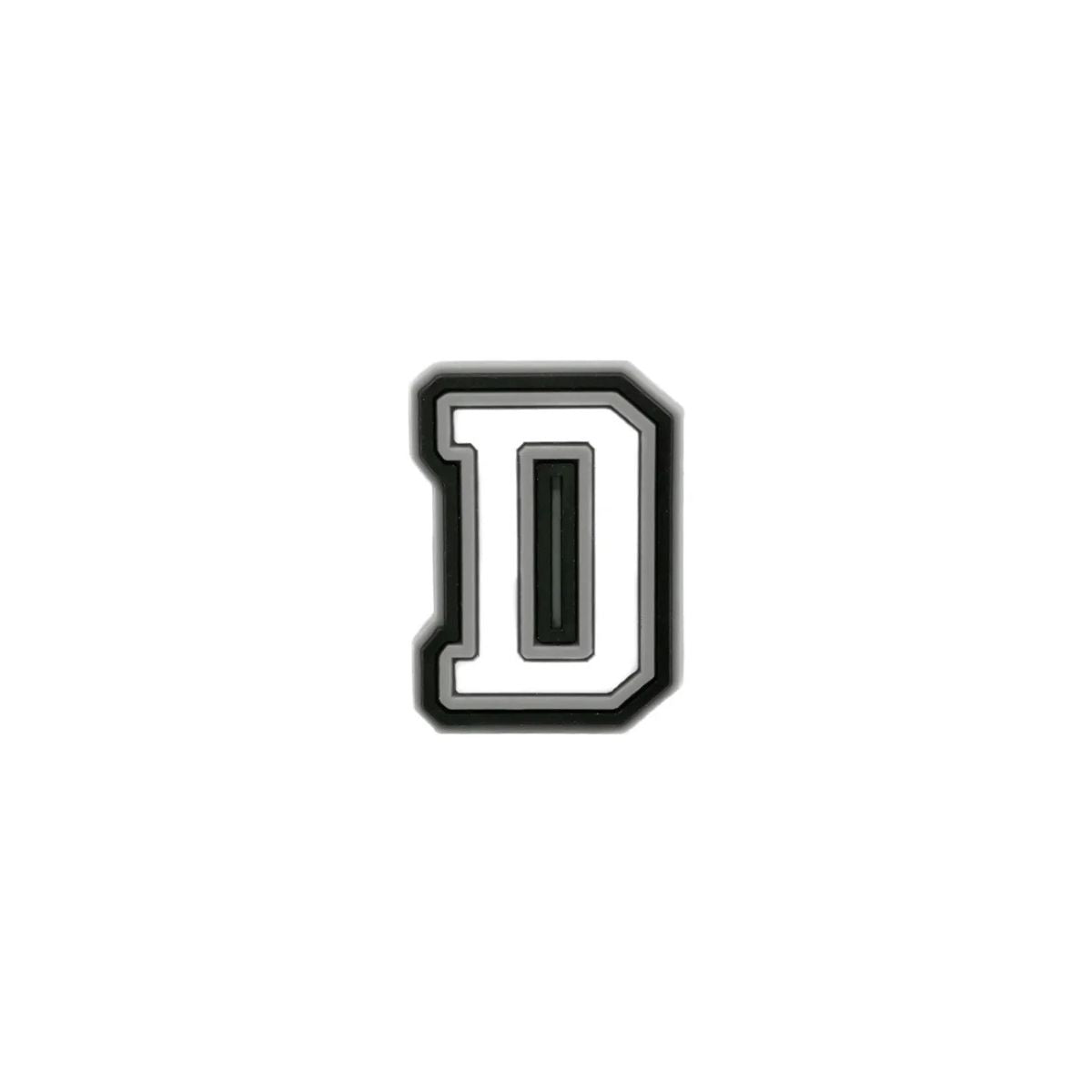 Varsity letter D shoe charm compatible with crocs and clogs