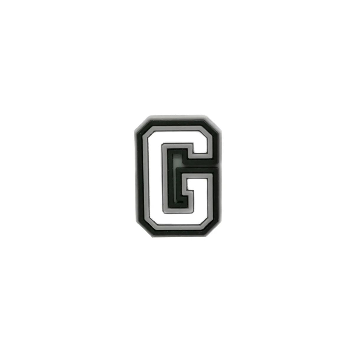 Varsity letter G shoe charm compatible with Crocs and clogs