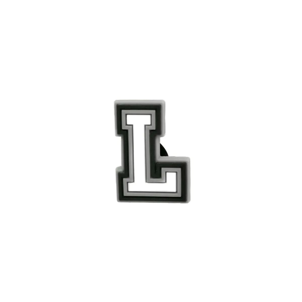 Varsity letter L shoe charm compatible with Crocs and clogs