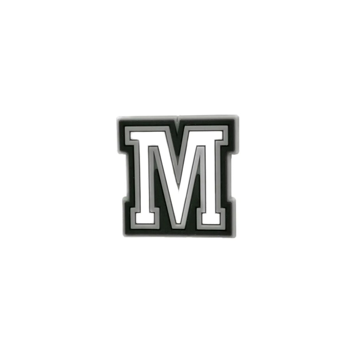 Varsity letter M shoe charm compatible with Crocs and clogs