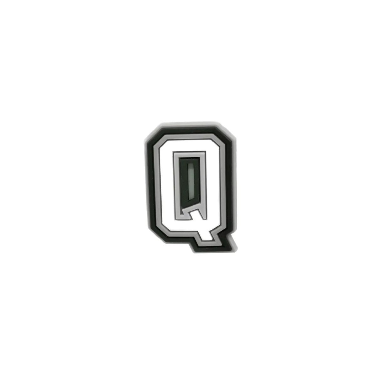 Varsity letter Q shoe charm compatible with Crocs and clogs