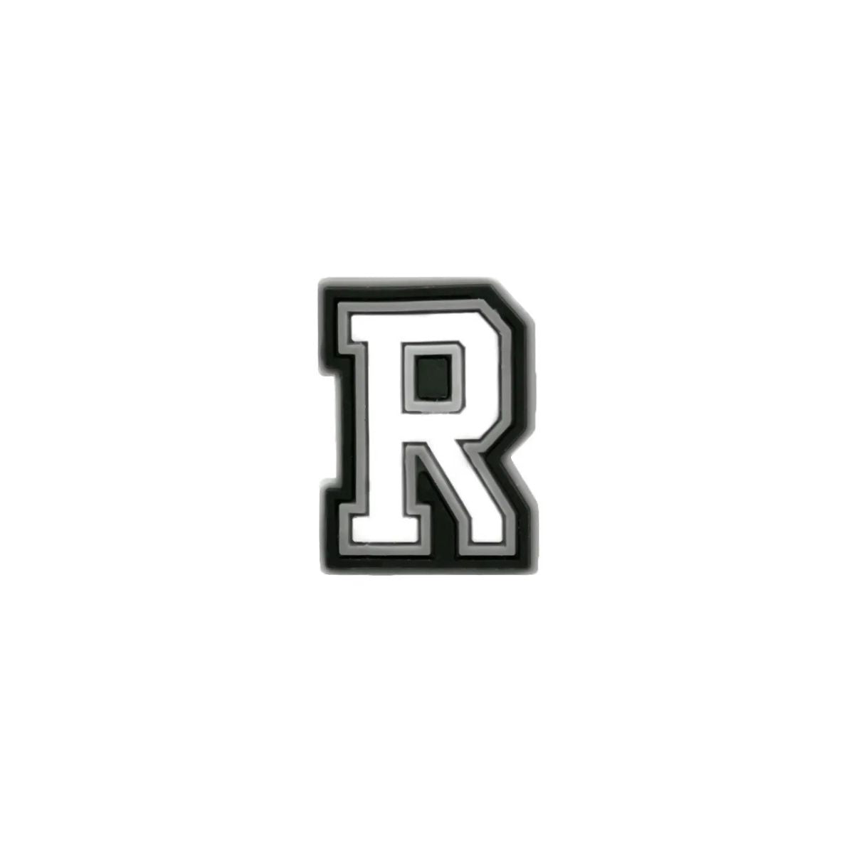 Varsity letter R shoe charm compatible with Crocs and clogs
