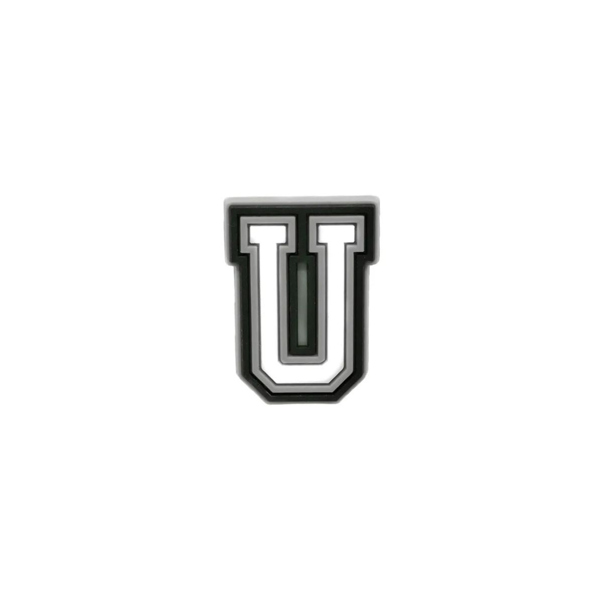 Varsity letter U shoe charm compatible with Crocs and clogs